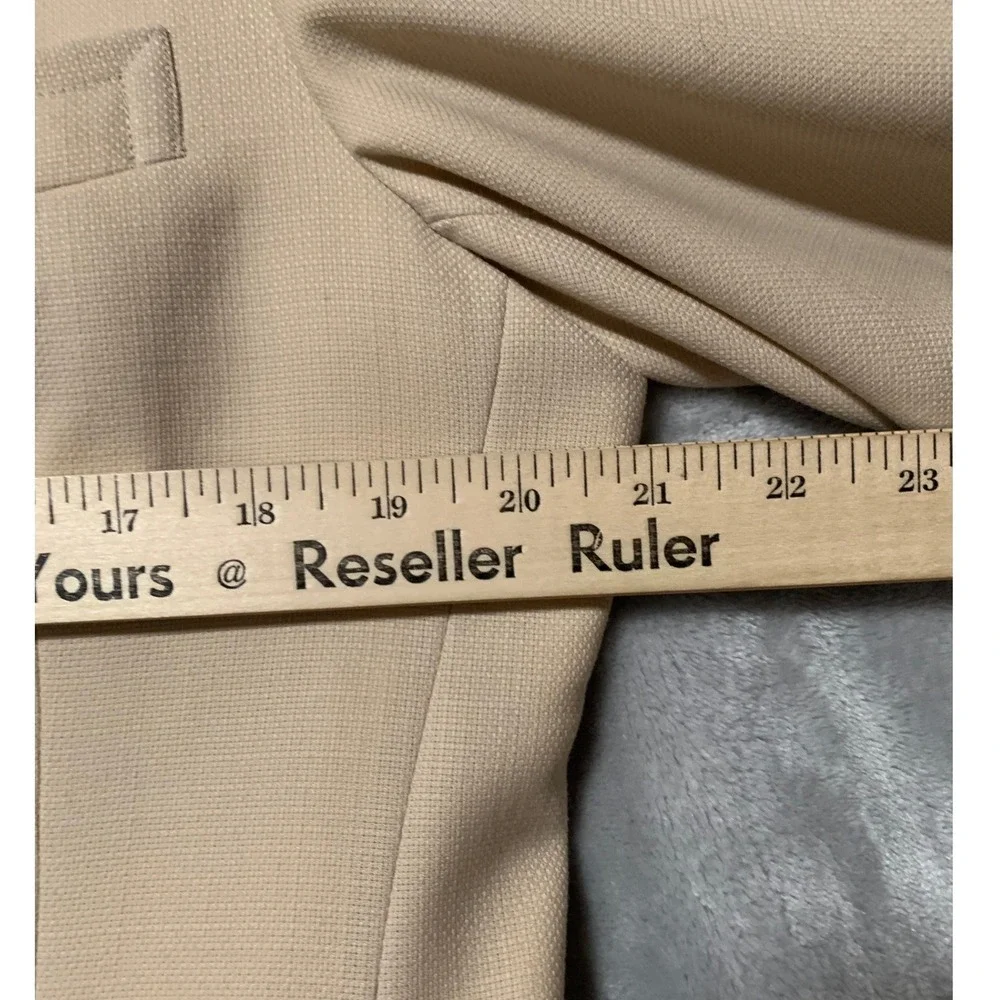 Jack Nicklaus Hart Schaffner Marx Mens Hopsack Blazer 42 R Beige Sport Coat Flaw